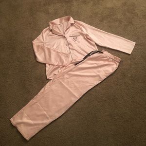 Victoria’s Secret Satin Pajama Set Size Medium